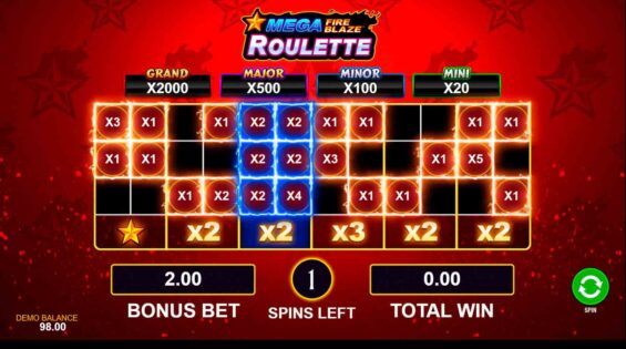 mega fire blaze roulette 1